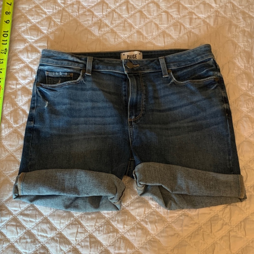 PAIGE Blue Jean Shorts